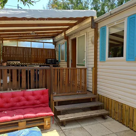 Mobil Home Climatise Avec Terrasse Dans Camping L'Escale, Calme A 900M De La Plage Agde Exterior foto